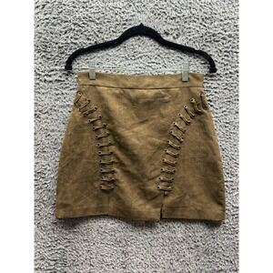 Millau Brown A-Line Mini Skirt Womens Size S‎